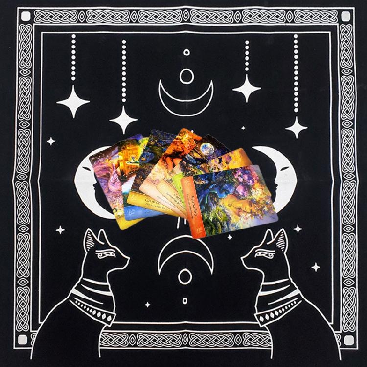 Witch Divination Pendulum Divination Tablecloth Mat Board Game Tarot Card Pad