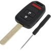3 Buttons Key Shell Case MLBHLIK6-1T for Honda CR-V 2014-2016 for Honda Fit 2015-2020 Keyless Entry Remote Key Fob Replacement Case