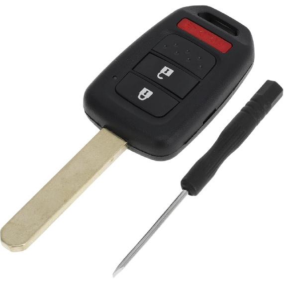 

3 Buttons Key Shell Case MLBHLIK6-1T for Honda CR-V 2014-2016 for Honda Fit 2015-2020 Keyless Entry Remote Key Fob Replacement Case