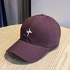 New high-quality soft-top brushed baseball cap for women, spring and summer trendy sun protection cap, solid color cap for men