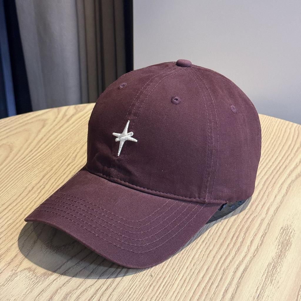 New high-quality soft-top brushed baseball cap for women, spring and summer trendy sun protection cap, solid color cap for men