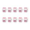 10Pcs 25MM Love Heart Acrylic Dice Rounded Corner Six-Sided Large Dice Game Night Drinking Board Game Dice Prop Casino Equipment