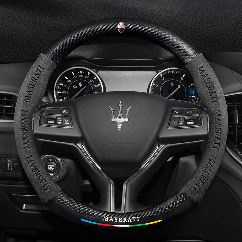 Maserati Presidente Levante Ghibli Leather Steering Wheel Cover