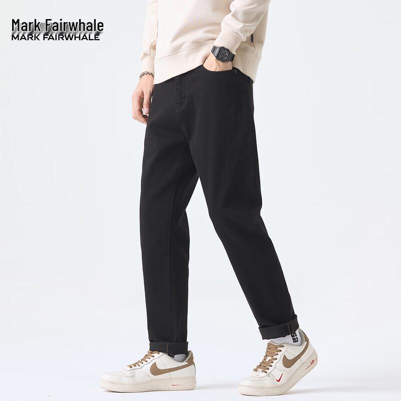 Mark Fairwhale Men's Lyocell Blend Washed Straight-Leg Jeans