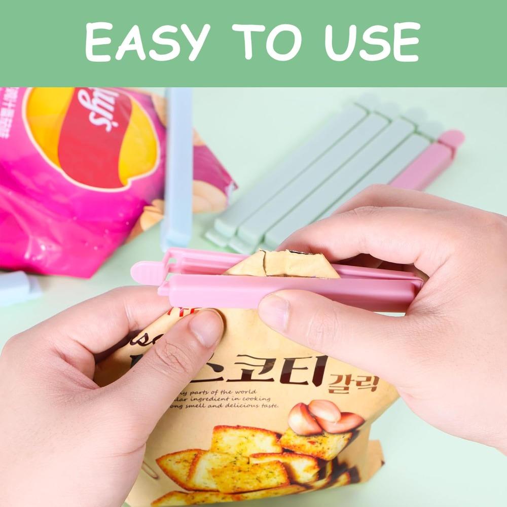 Food Storage Portable New Kitchen Accessories Food Snack Seal Sealing Bag Clips Sealer Clamp Plastic Tool