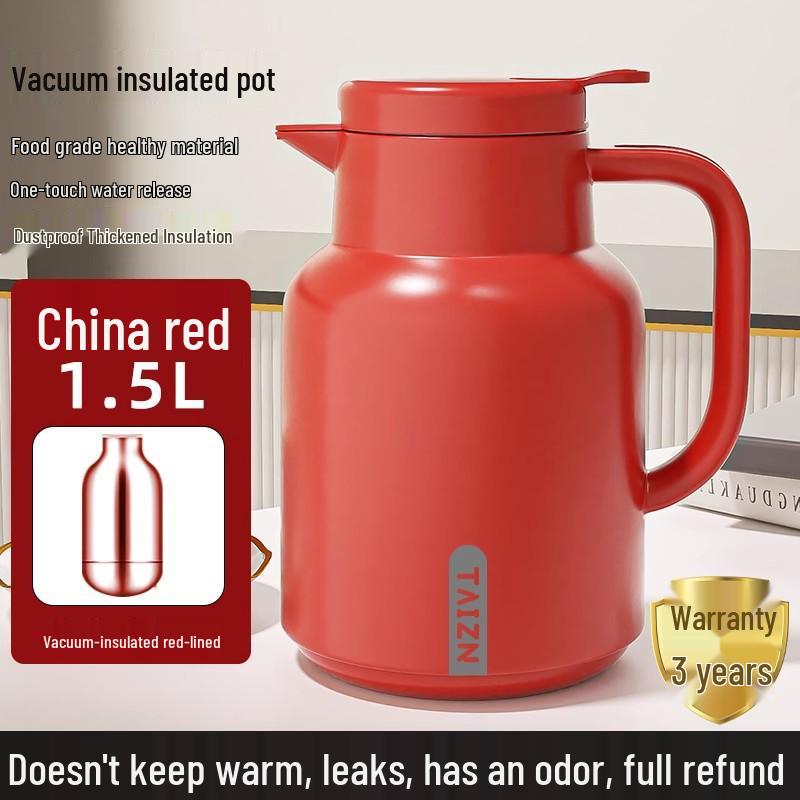 Large Capacity Thermos with 72-Hour Heat Retention, Glass-Lined Insulation - 2026 Model