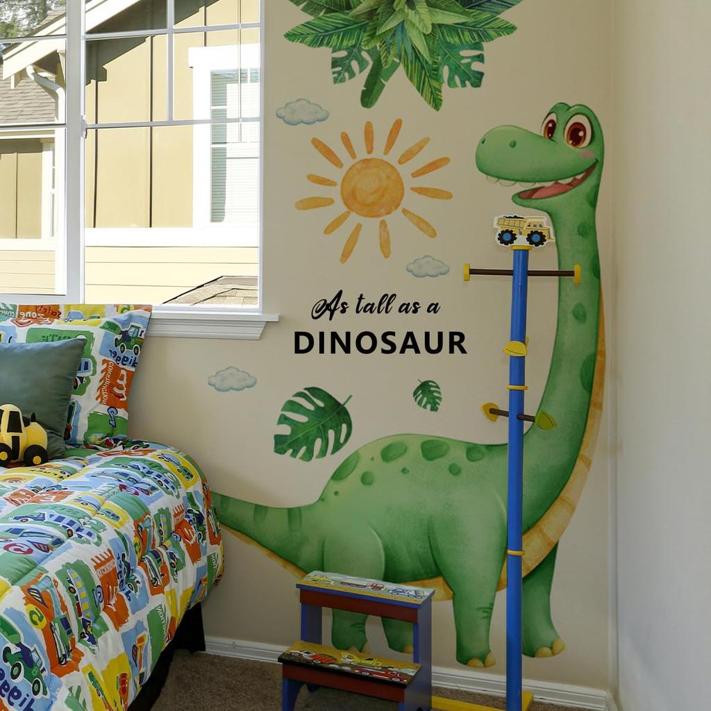 Wall Stickers Suitable for Rental Interior Removable Wallpaper Large Size - Dinosaurs, Plants, Rooms, Children's Rooms, Boys, Girls, Decor, Stickers,