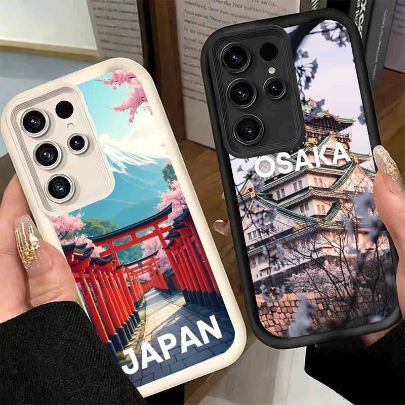 Phone Case for Samsung Galaxy S26 S25 Ultra S24 FE Osaka Tokyo Japan Scenery Shell S23 Plus S22 + S21 S20 5G Soft Silicone Funda