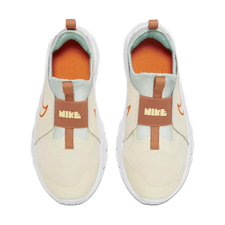 Nike Flex Runner 2 Light Ivory Bright Orange (GS) Kids Sneakers White Amber-Brown FQ6865-181