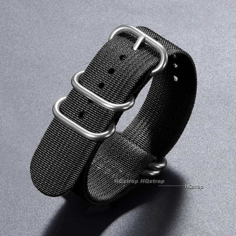 

Ribbed Nylon Watchband 18mm 20mm 22mm 24mm Watchband Men Women Nylon Watch Strap for Military Watch Band Army Sports Bracelets 18mm чёрный
