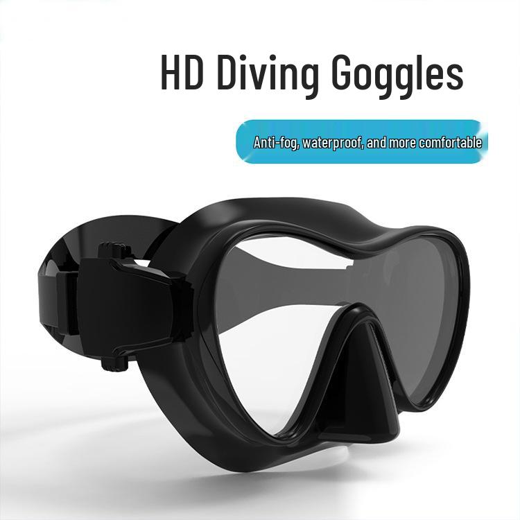 180° Ultra-Wide Angle Diving Mask for All Ages, Silicone Waterproof Goggles for Deep Diving and Snorkeling