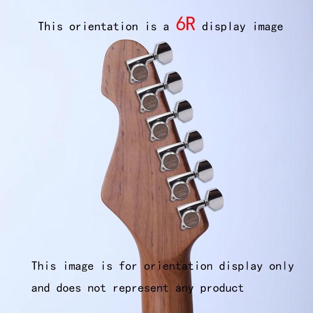 6PCS/Set Chrome Guitar Locking Tuners Silver/Gold/Black Lock String Tuning Pegs