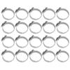 20Pcs Flat Ring Base Adjustable Stainless Steel SemiFinished DIY Jewelry Accessories 12mm