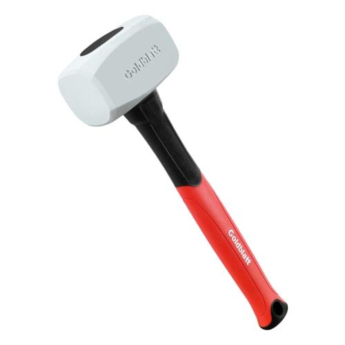 

Goldblatt Rubber Hammer, Impact-Absorbing, Fiberglass Handle, 340mm Long, 454g (16oz), 1 Piece, for Aluminum Window and Door Installation, Furniture A