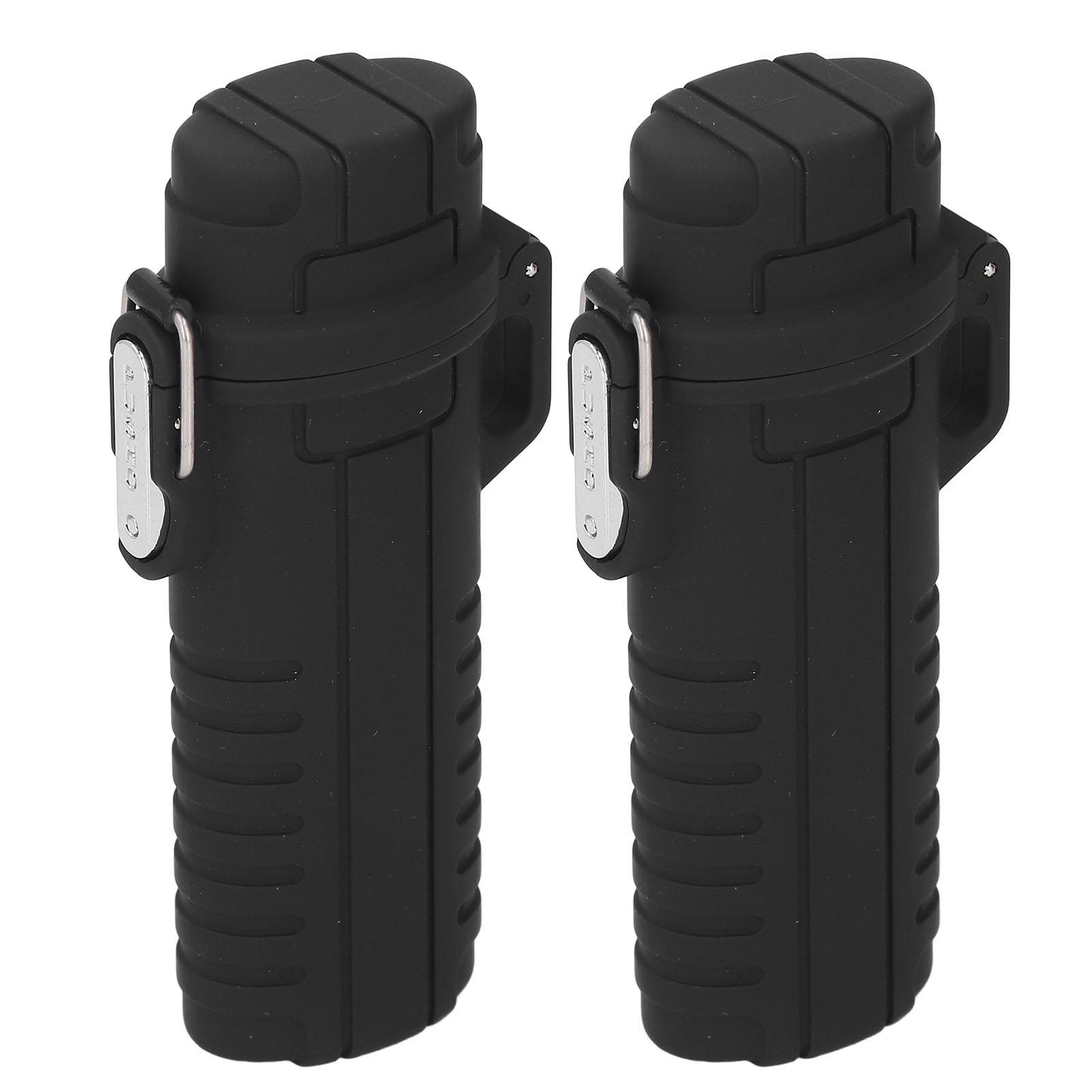 

2 Pcs Water Proof Storage Tube Airtight Cover Rubber Sealing Plastic Tube Storage Box for Outdoor Camping Travel