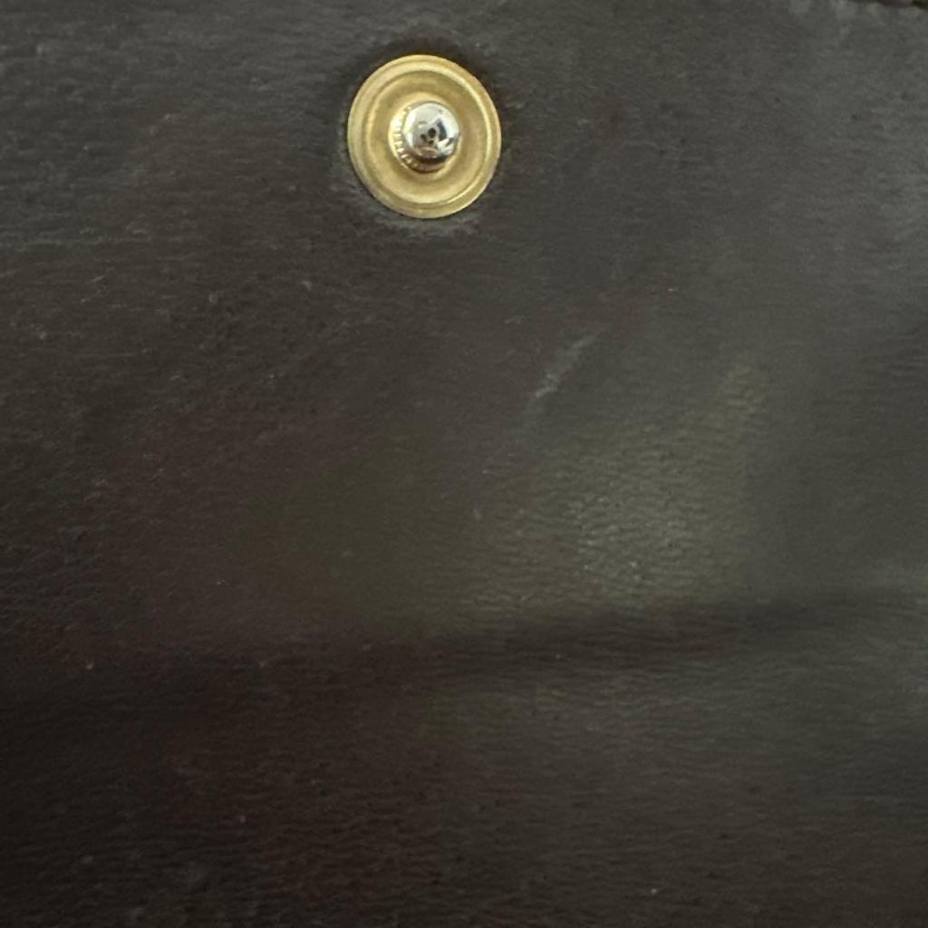 Used Bottega Veneta Intrecciato Long Wallet Dark Brown Men Women