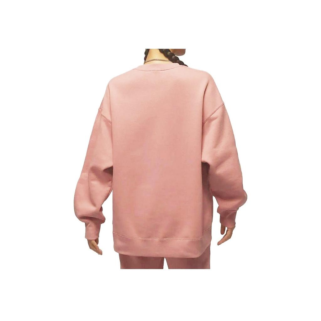 Jordan Flight Solid Crew Neck Fleece Casual Sport Sweatshirt Women Sweatshirt Stardust-Red FB5117-618