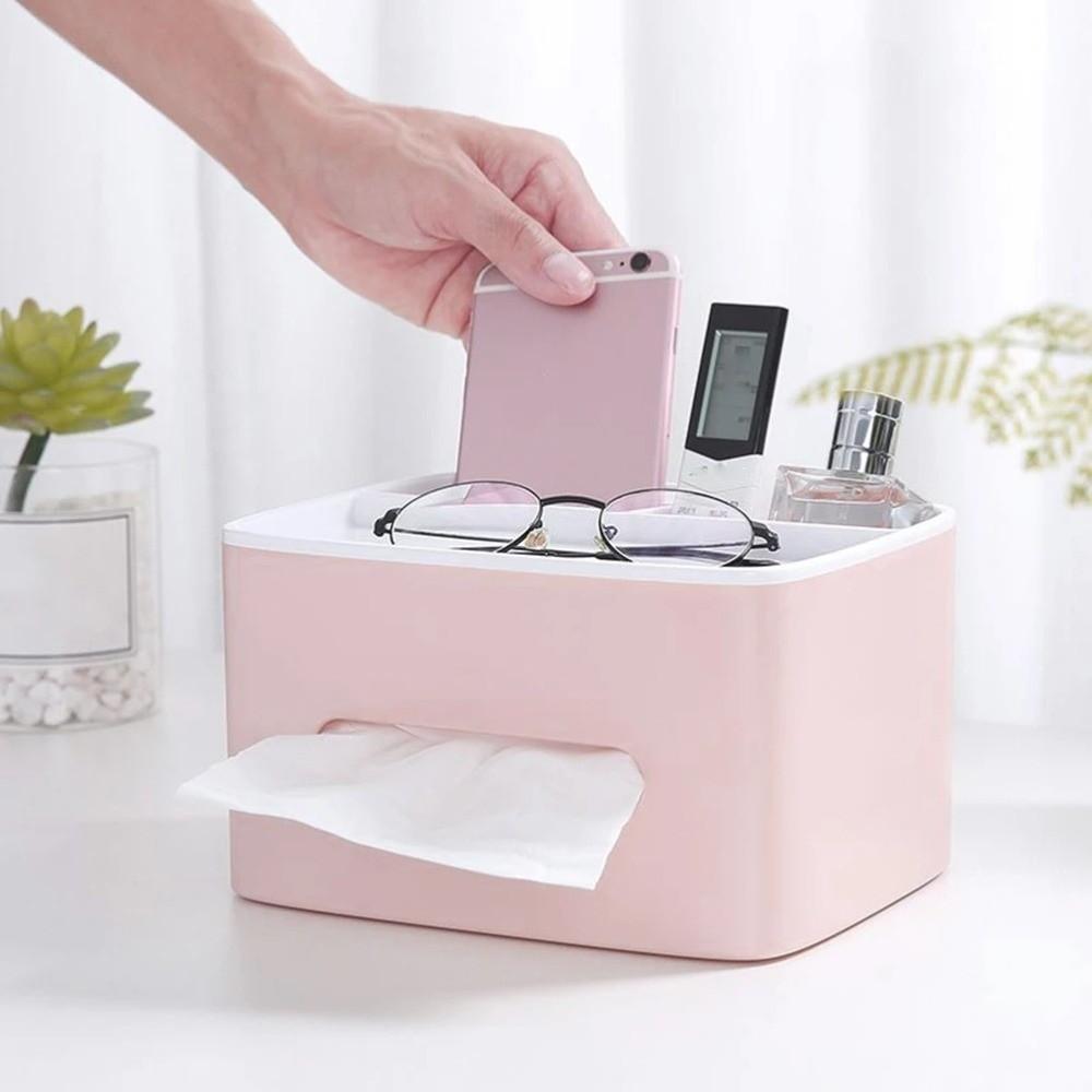 Non Slip Tissue Paper Holder Box Nordic Style Double Layer Tissue Box  Home Living Room
