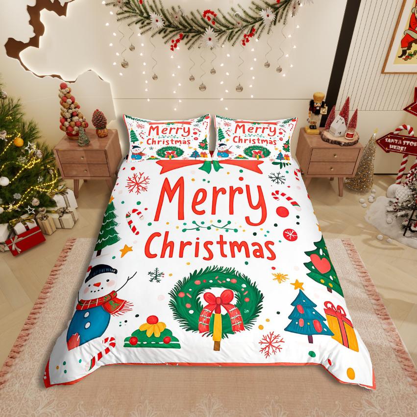 Comforter Homewish Merry Christmas Festival Xmas For Kids Bedding Sethappy New Year Decor
