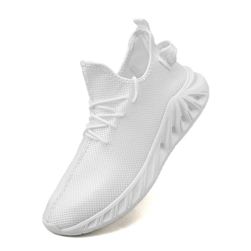 Fashion Comfortable Flying Weave Men's Casual Shoes Fashion Lightweight Man Casual Sneakers Summer Breathable Men Athletic Jogging Shoes