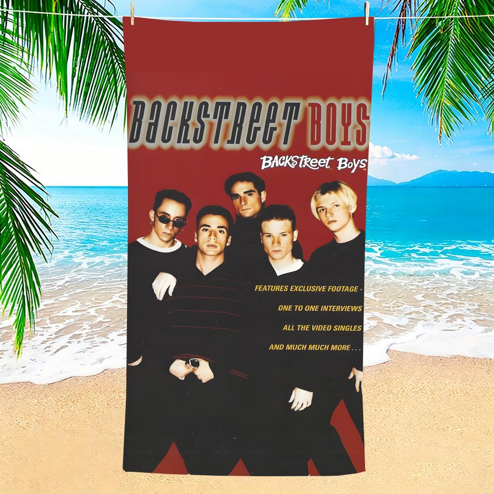 B-Backstreet Boys Törölköző Mikroszálas Strandtörölköző, Gyorsan Száradó, Homokmentes, Ultravékony Szál, Szuper Puha. 100X50CMSYJ100