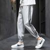 Pantaloni Sportivi Casual da Uomo a Tre Strisce Primavera/Estate: Vestibilità comoda, Gamba dritta, Alla moda, Versatile, Taglia grande.