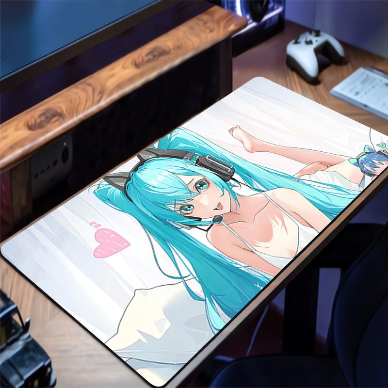 Mouse Pad H-hatsune Miku Multi Size Gamer Keyboard Pad Desk Mats Extended Mausepad Office PC Gaming Accessories Mousepad