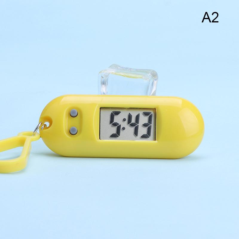 Elektronické hodiny Studentské klíčenkové hodinky Tiché LCD digitální zobrazení Přenosné Studentské zkouškové Stolní hodiny Klíčenka Kapesní hodinky