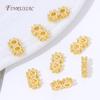 18K Gold Plated 2/3 Holes Spacer Bars Separators,Pearl Bar Bead Spacers For Bracelets,DIY Jewelry Making Supplies Findings