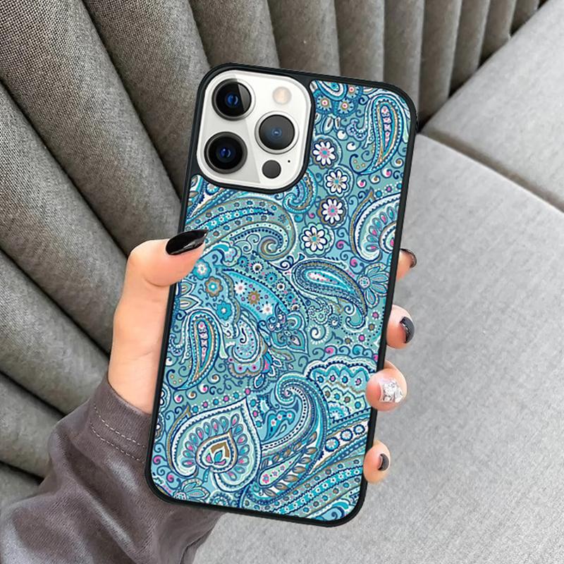Floral Paisley Pattern Phone Case For iPhone 17 Air 16 16e 15 13 14 Pro Max 11 12 Plus 2022 MAX Shell Cover coque