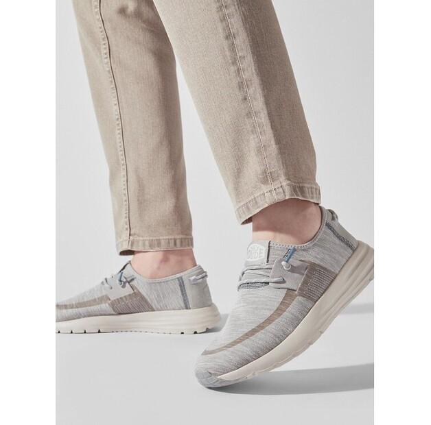 Men's Sneakers Hey Dude Sirocco Dual Knit 40184-007 Grey