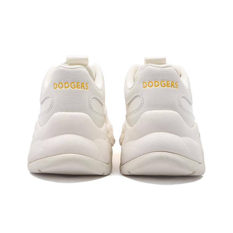 New MLB Big Ball Chunky Planet Cushioned Slip Resistant Abrasion Resistant Low Top Chunky Sneakers Unisex White Orange 3ASHCD32N-07ORS