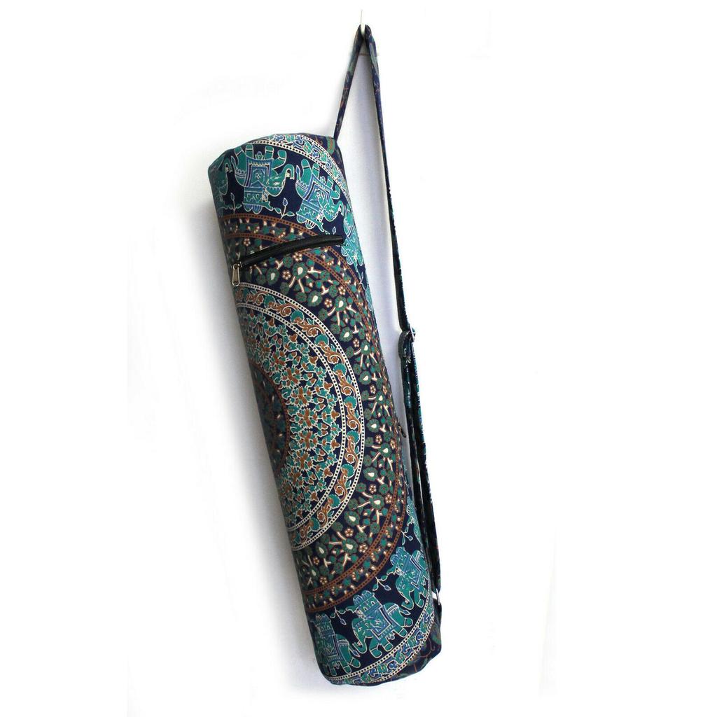 Mandala Yoga Mat Bag, Indian Yoga Mat Bag, Handmade Sport Gym Bag, Carrier Bag, Pilates Bag, Fitness Bag, Excercise Bag