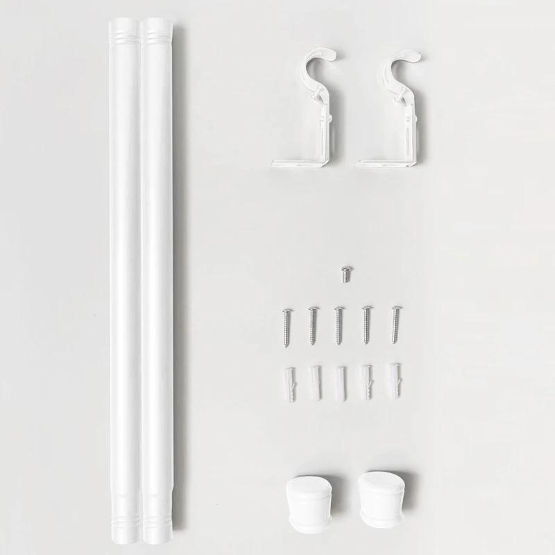 Thickened Track Curtain Frame Aluminum Alloy Spliced Curtain Rod Roman Rod Metal Wrought Iron Rods for Windows Curtain