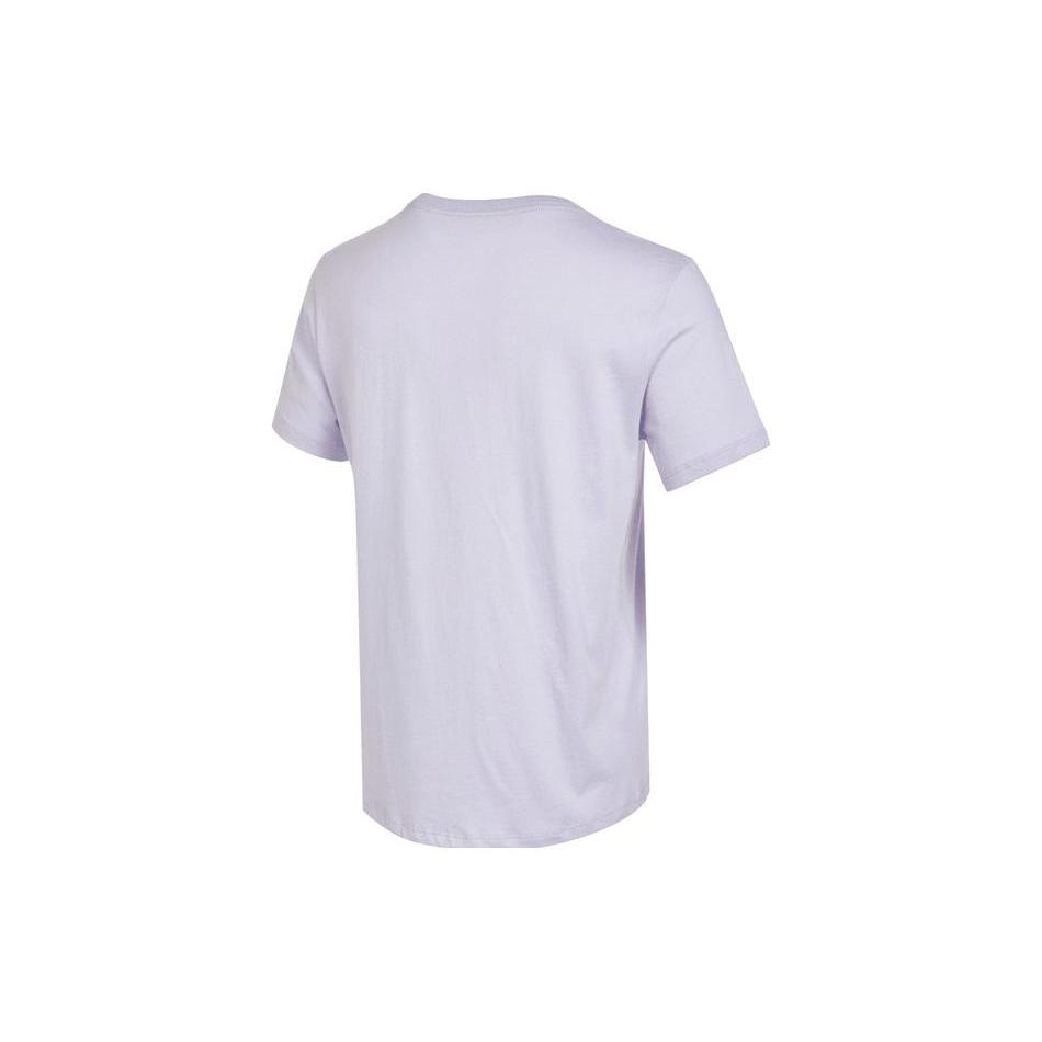 New Nike Sportswear Essentials Women'ss Retro Logo Print Crewneck T-Shirt Purple DX7907-536