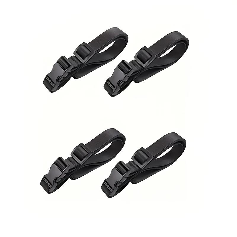Set of 4 Durable Nylon Adjustable Straps with Metal Buckles for Travel and Camping