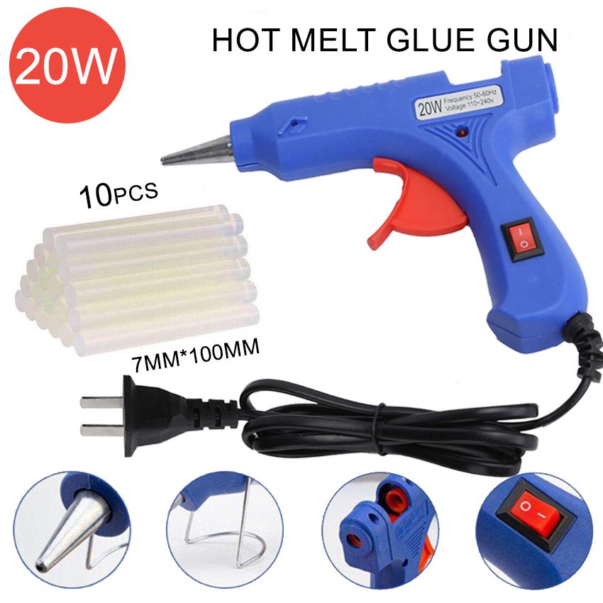 3/1PCS Hot Melt Glue Gun20W Hot Melt Glue Gun Using Glue Stick for DIY Handicrafts, Arts and Crafts, Christmas Gifts, Quick Home