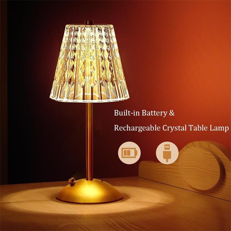 Stolní lampa LED dotykový senzor Stolní noční světlo Dobíjecí bezdrátová lampa na čtení pro restauraci Hotel Bar Světlo do ložnice