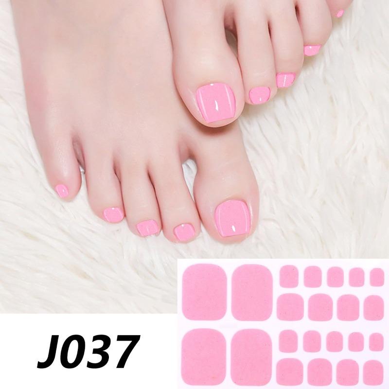 The New Pure Foot Stickers with Glitter Are Now Available for Full Checkered Nail Art