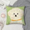 Dog Cute Sherry Small Puppy Pillow Case Square Double-Sided Printing Sofa Cushion Cover Pillowcase Bedroom Bedside
