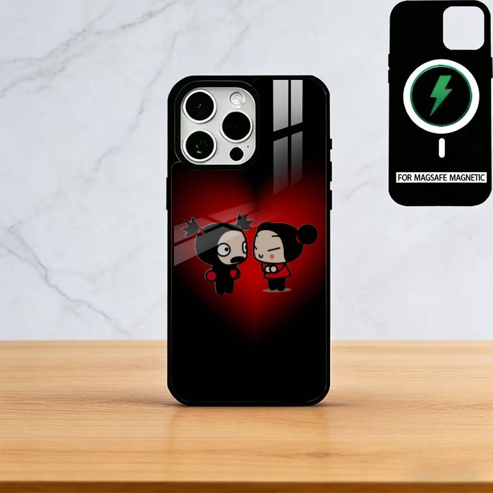 

Pucca-A Cartoon G-Garu-U Phone Case For iPhone17,16,15,14,13,12,11 Plus,Pro Magnetic For Magsafe Wireless Charging iPhone15
