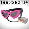 Cute Heart Design Dog Sunglasses PC Lens Wind Sand Dust Proof Protective Eyewears For Pet Walking Running
