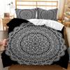 Mandala Duvet Cover Set Elephant Boho Chic Hippie Twin Bedding Mandala Polyester Comforter Cover Adults Double Queen King Size