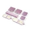 Snap-closure shell velvet jewelry box, luxury jewelry box, ring box, pendant necklace packaging box