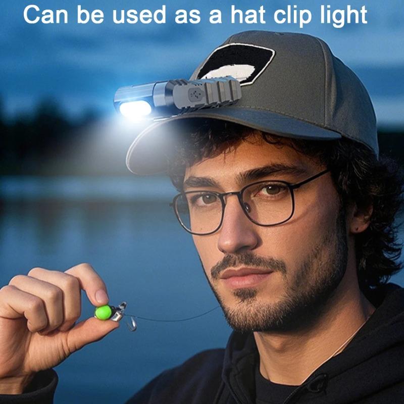 NEW Flashlight 800mAh Magnetic LED Flashlight Waterproof Portable Pocket Torch Type-C USB Charging for Outdoor Camping