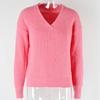 2023 Autumn/Winter Women's V-neck Twist Slim-fit Sweater Pullover Sweater