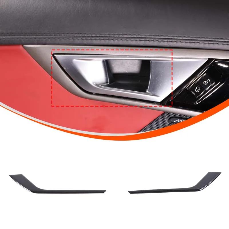 For Jaguar F-TYPE 2013-2026 PVC Glossy Black Interior Modification Center Control Trim Strip Door Trim Sticker Car Accessories