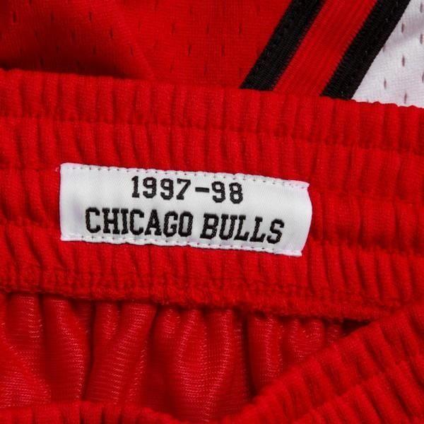 Short NBA - Mitchell &amp; Ness - Chicago Bulls 1997-98 - Rouge - Taille M/L - Mixte