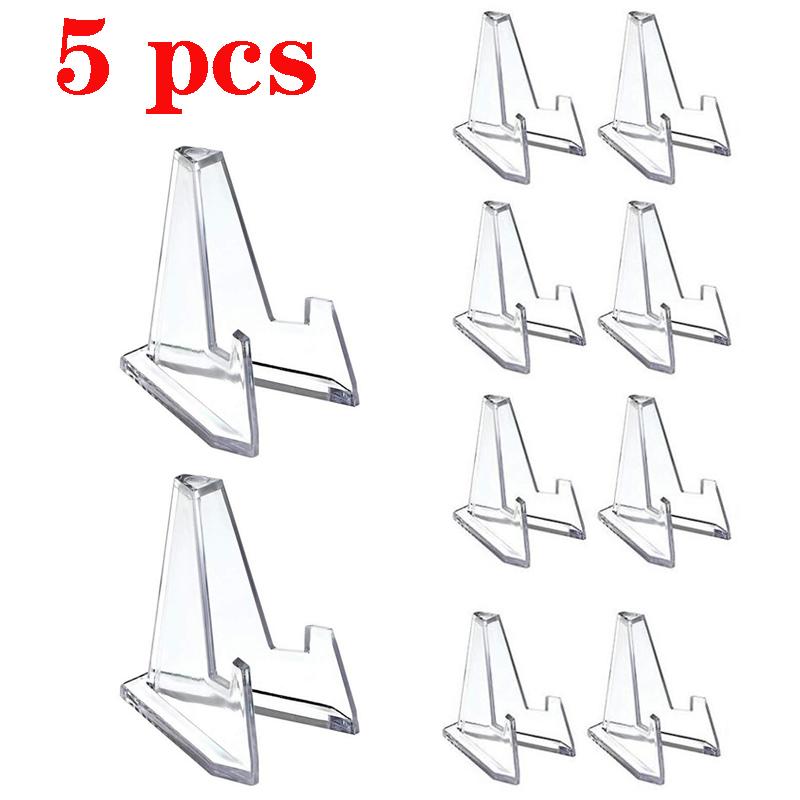 

20/5 шт. прозрачных акриловых подставок для монет, держателей, небольших мольбертов, памятных монетных капсул, держателей для монет