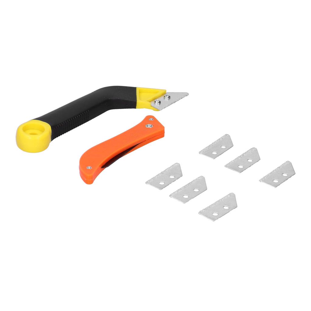 Angled Grout Hand Saw with Blades Jointing Knife for Door Window Floor Seam Tile Cleaning